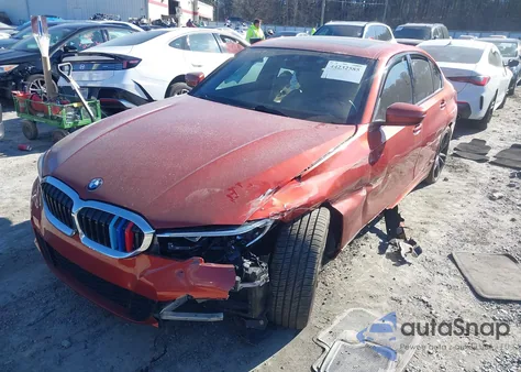 2021 BMW 330I z USA, uszkodzony, nr VIN 3MW5R1J05M8B85980